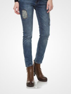 Vintage Slim Fit Blue Jeans