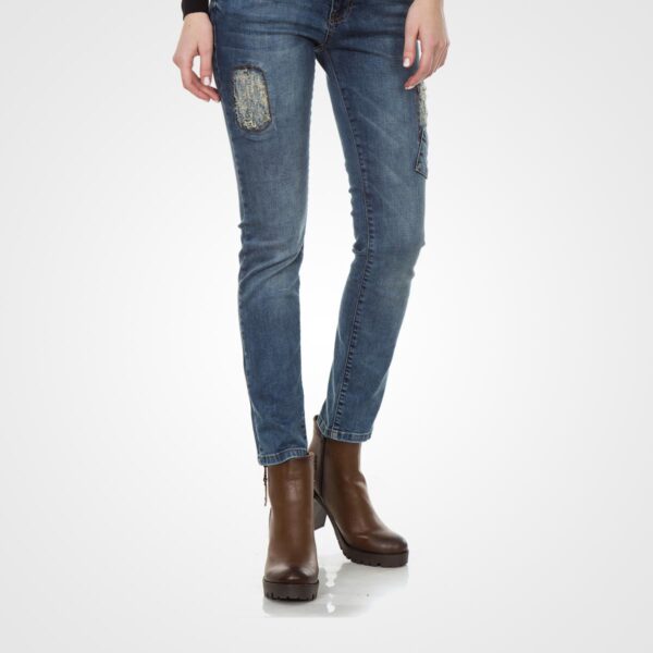Vintage Slim Fit Blue Jeans