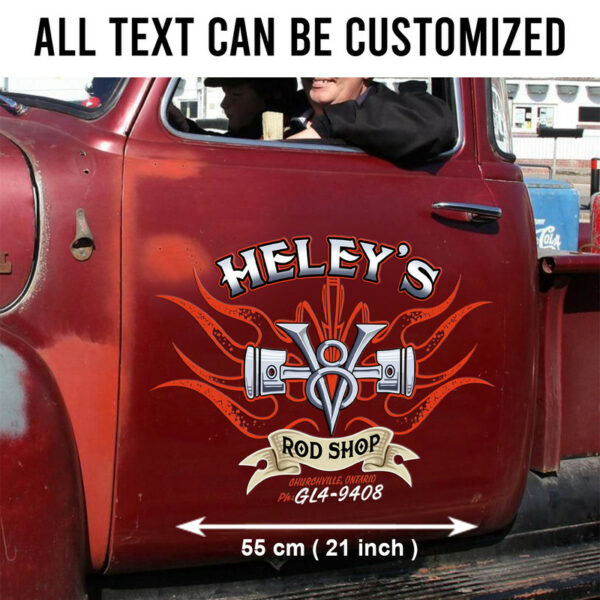 Custom Garage Vinyl Pinstriping Decals For Car - Image 2