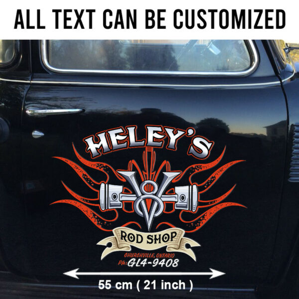 Custom Garage Vinyl Pinstriping Decals For Car