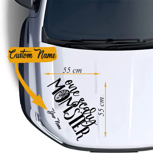 Customized One Scary Monster Car Decals