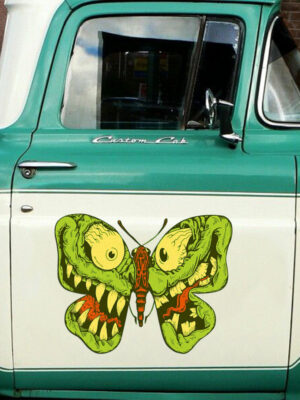 Rat Rod Pinstripe Vinyl Stickers For Car Door