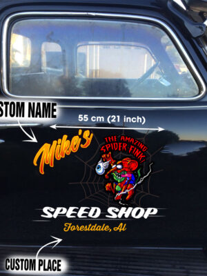Spider Fink Vinyl Decals For Car Door