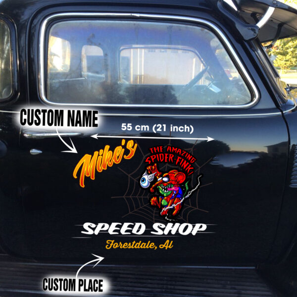 Spider Fink Vinyl Decals For Car Door