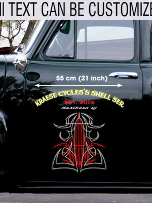 Personalized Pinstripe Print On Demand Vinyl Decals For Cars
