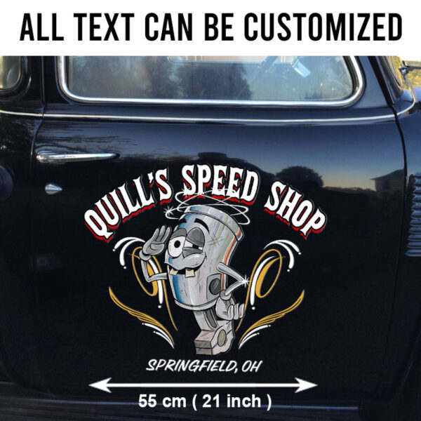 Piston Pinstripe Kustom Kulture Vinyl Decals For Lowrider, Truck, Hot Rod Car - Large Vinyl Sticker - Image 2