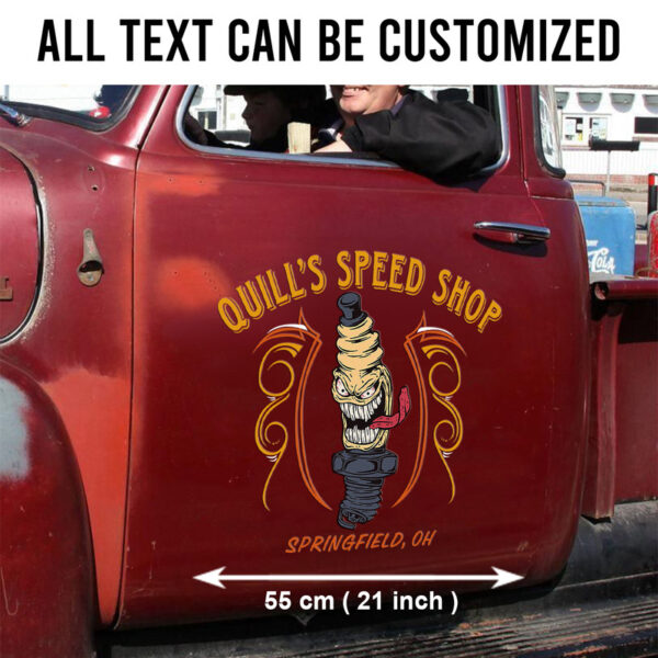 Spark Plug Pinstripe Side Vinyl Wrap Decals For Cars