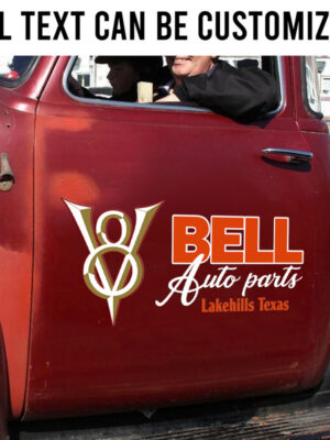 V8 Auto Part Custom Door Car Decals