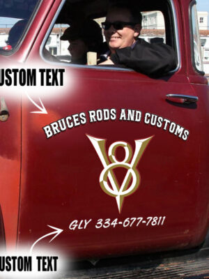 V8 Car Side Decals And Graphics Set 2 Pcs