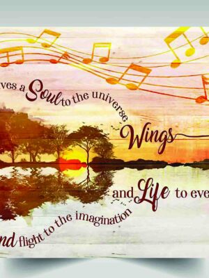 Guitar Tree Canvas Music Gives A Soul To The Universe Wings
