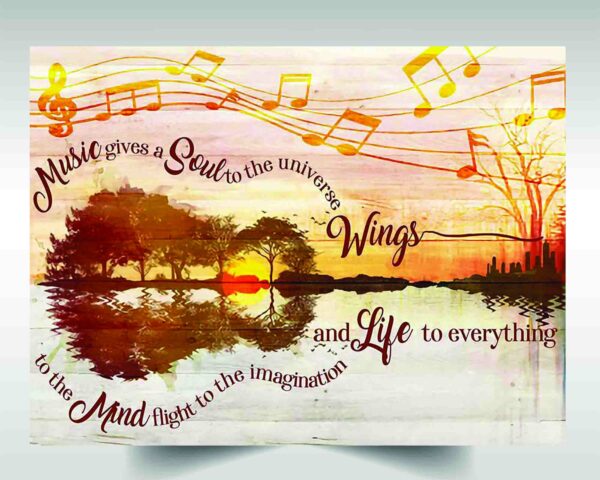 Guitar Tree Canvas Music Gives A Soul To The Universe Wings