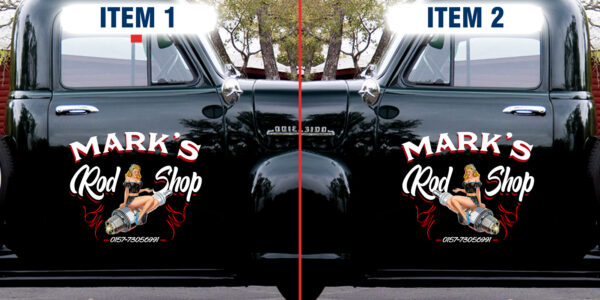 Pinup Girl Speed Shop Hot Rod Pinstripe Vinyl Decal For Car - Hot Rod Vinyl Sticker - Image 4
